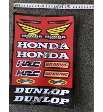 Set Autocolant / Stickere Pentru Carena Moto HONDA HRC BRAKING DUNLOP RACING 62Y1I  Autocolant / Stikare Carena 25,00 lei 25,...