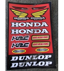 Set Autocolant / Stickere Pentru Carena Moto HONDA HRC BRAKING DUNLOP RACING 62Y1I  Autocolant / Stikare Carena 25,00 lei 25,...