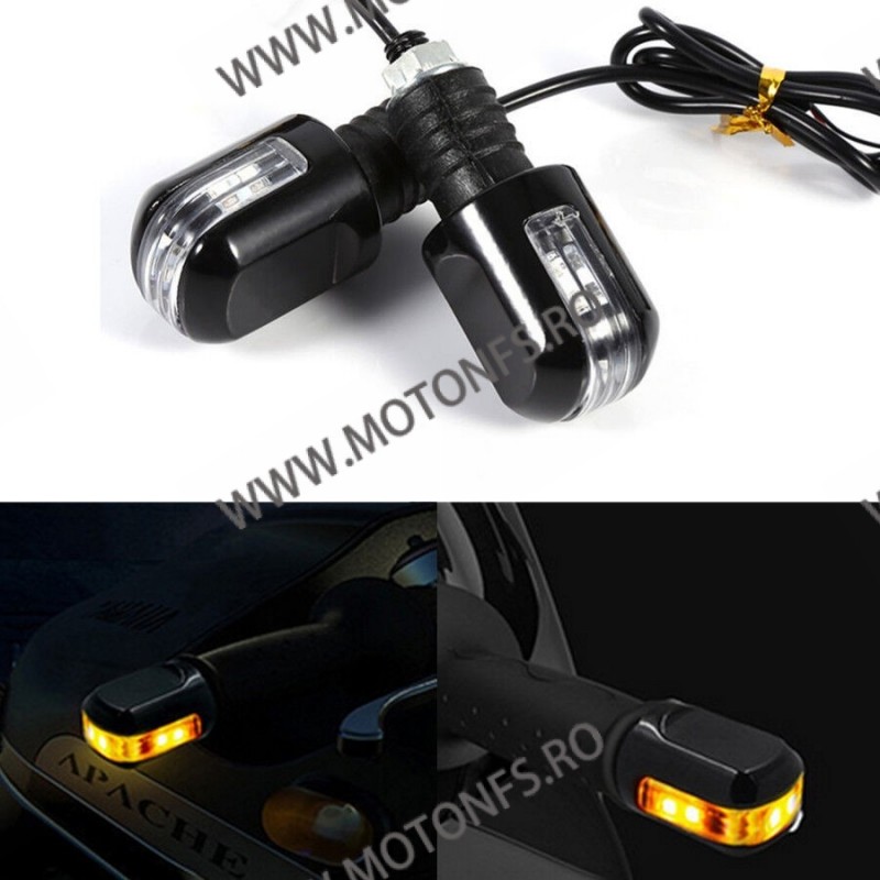 Set 2 Buc Semnale semnalizatoare moto LED lumini capete ghidon B71ZC B71ZC  Capete De Ghidon Universale 65,00 lei 65,00 lei 5...