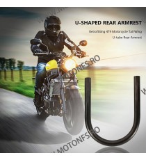 Rear Seat Hoop Moto Universal din Oțel Cadru Spate Cafe Racer, Bobber, Scrambler, Tracker Custom 4JCER  Saua / Cadru Moto Caf...
