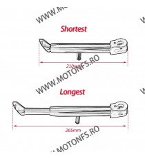 Cric CBR600RR 2003-2012/CBR1000RR 2004-2007/CBR 250RR 2017-2018 HONDA Cric Moto Lateral Reglabil CNC Aluminiu Negru 2TLOF  Cr...