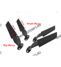 Set 2 Bucati Oglinzi Geam 156mm x 55 mm Adjustable CNC Universale Pentru Motocicleta Carene Yamaha Honda Kawasaki Suzuki BMW ...