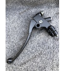 22MM Maneta Ambreiaj cu prindere ghidon ＋Suport Oglinda Partea Stanga + Senzor Contact 5ZAA 5ZAA  Maneta Cu Prindere Ghidon 4...