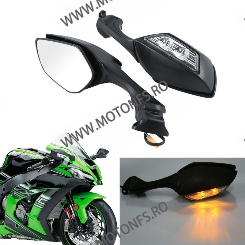 ZX10R 2011 2012 2013 2014 2015 2016 2017 2018 2019 2020 SET 2 BUC OGLINZI STANGA SI DREAPTA KAWASAKI XF110863-B  Oglinzi Retr...