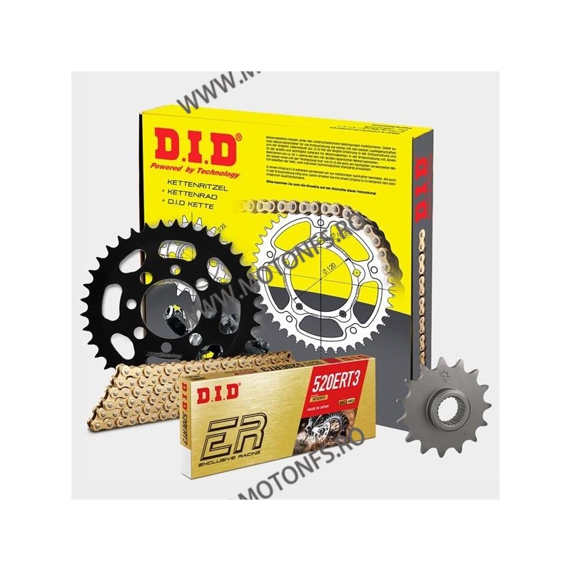 DID - kit lant Honda CRF150F / XR250R, pinioane 13/48, lant 520ERT3-116 Gold MX Racing Standard 121-015 DID RACING CHAIN Kit ...