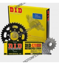 DID - kit lant Honda XR125L 2003-, pinioane 17/54, lant 428HD-132 Standard Ranforsat 121-009 / DID-101-053 DID RACING CHAIN K...