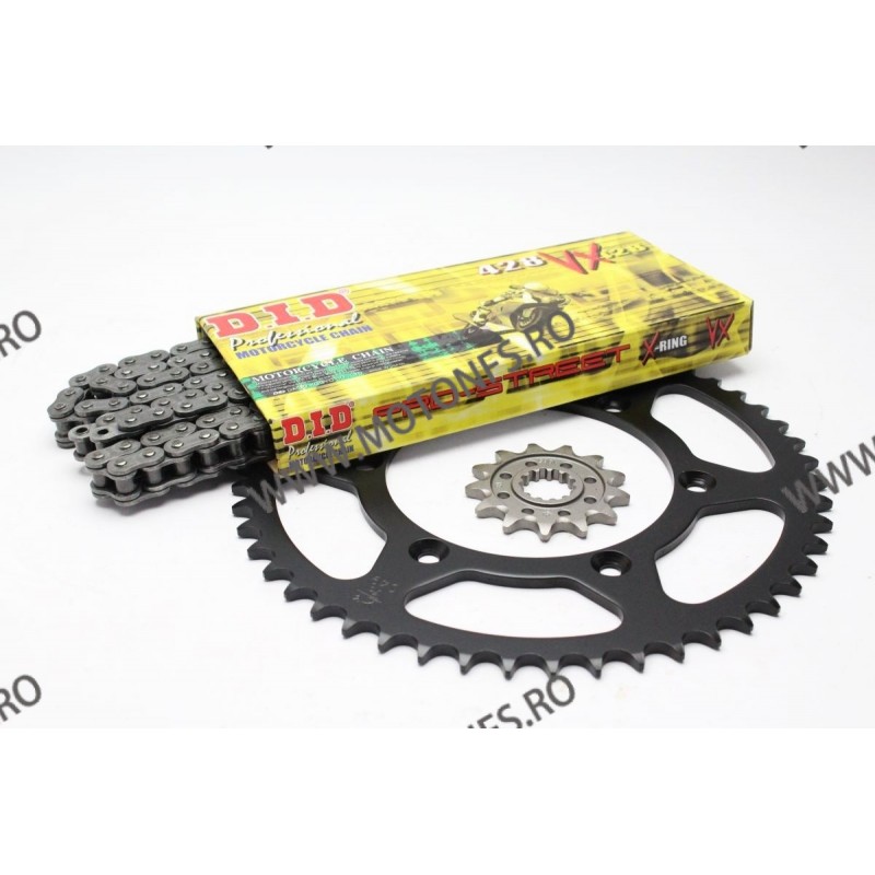 XR 125 L	2003-2008 Kit de lant D.I.D + JT VX serie 121-942-5 / DID-201-053 DID RACING CHAIN Kit Honda 490,00 lei 441,00 lei 4...