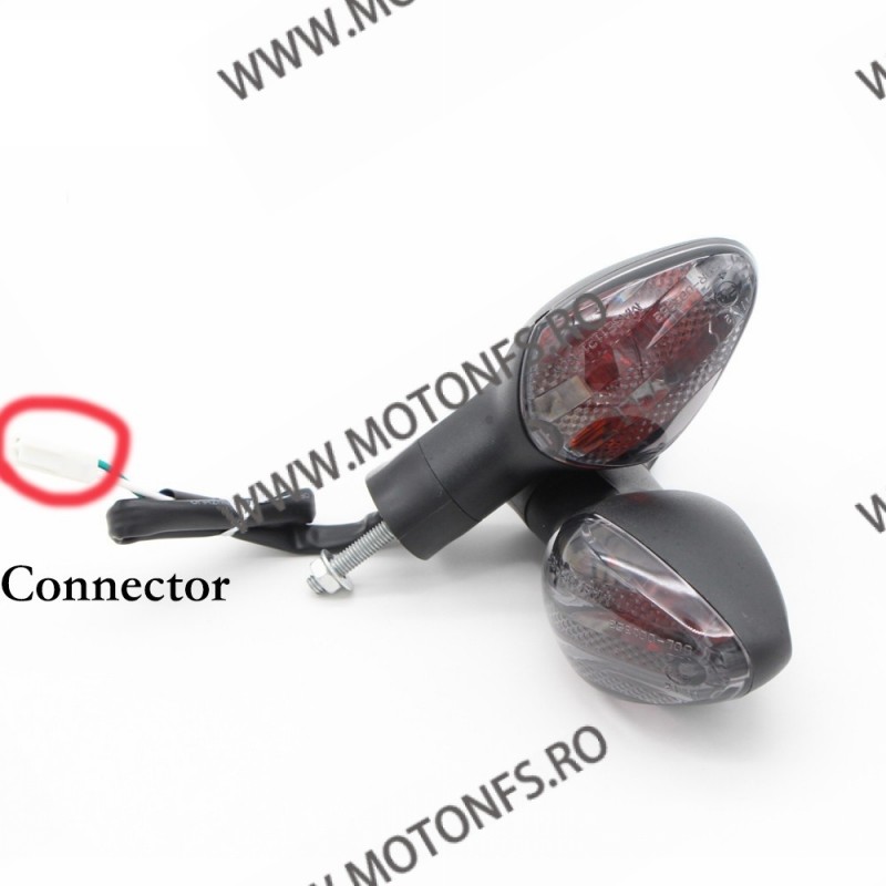 CBR600RR F4/F4I CBR1000RR CBR929RR CBR954RR CB1300 VTR1000Set 2Buc HONDA Semnale BEC Geam Fumuriu Pentru Carena Omologat E11 ...