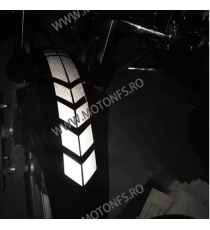 34cm x 5.5cm 1Buc Autocolant / Sticker Moto / Auto Reflectorizante Stikere Negru Alb Rosu Galben Albastru Verde Carena Moto M...