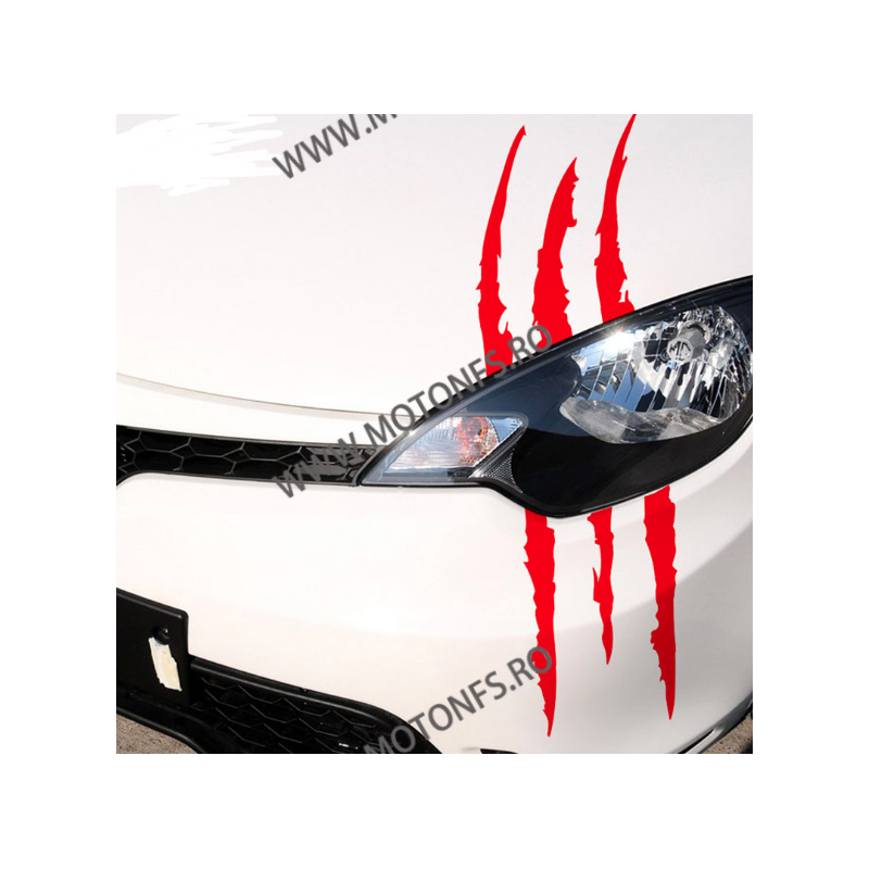 40cm x 12cm 1Buc Autocolant / Sticker Moto / Auto Reflectorizante Stikere Negru Rosu Alb Carena Moto 7D6KD  Autocolante Caren...