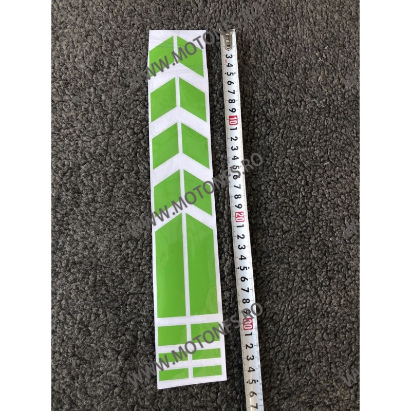 34cm x 5.5cm 1Buc Autocolant / Sticker Moto / Auto Reflectorizante Stikere Negru Alb Rosu Galben Albastru Verde Carena Moto M...