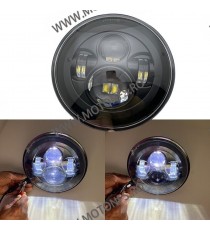 7 Inch Far Universal Moto DRL Omologat E9 Cafe Racer Chopper, Bobber Harley Davidson ,Jeep MS-880N-11  Faruri Moto Universale...