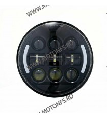5.75 inch Far Universal Moto Omologat E9 semnalizare integrate Cafe Racer Chopper, Bobber Harley Davidson MS-6030F  Faruri Mo...
