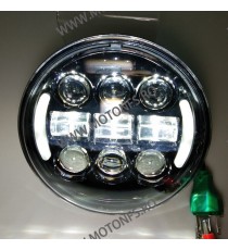 5.75 inch Far Universal Moto Omologat E9 semnalizare integrate Cafe Racer Chopper, Bobber Harley Davidson MS-6030F  Faruri Mo...