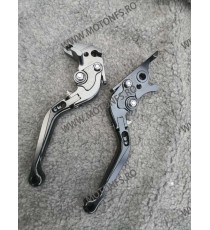 YZF-R125 2015-2021 MT-125 2014 - 2023 YAMAHA MANETE FRANA / AMBREIAJ - PRELUNGITE RABATABILE NEGRU MRBNE-F26/R15L  Manete CNC...