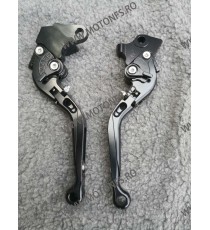 YZF-R125 2008-2013 FZ16 2012-2013 YAMAHA MANETE FRANA / AMBREIAJ - PRELUNGITE RABATABILE NEGRU MRBNE-R3/R15L  Manete CNC Dedi...