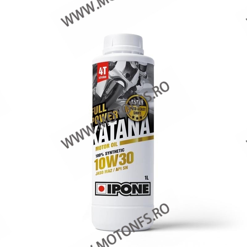 IPONE - FULL POWER KATANA 10W30 100% SINTETIC- 1L IP-800632 IPONE IPONE 10W-30 80,00 lei 72,00 lei 67,23 lei 60,50 lei -10%