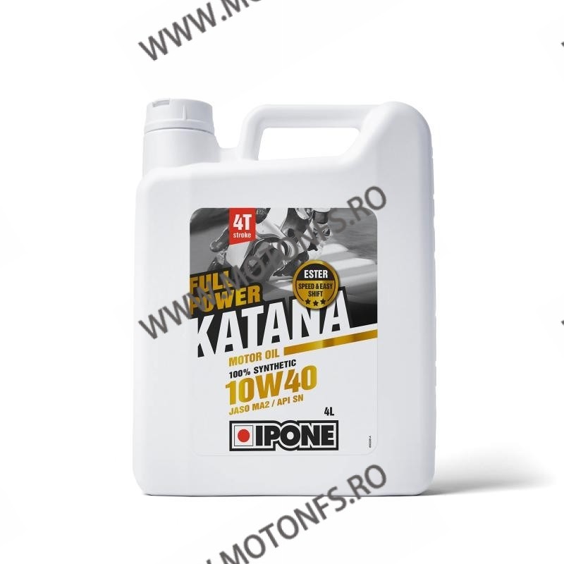 IPONE - FULL POWER KATANA 10W40 -100% SINTETIC 4L IP-800361 IPONE IPONE 10W-40 300,00 lei 300,00 lei 252,10 lei 252,10 lei IPONE - FULL POWER KATANA 10W40 -100% SINTETIC 4L IP-800361 IPONE IPONE 10W-40 300,00 lei 300,00 lei 252,10 lei 252,10 lei