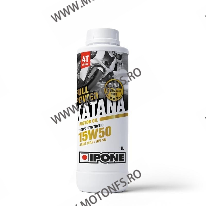 IPONE - FULL POWER KATANA 15W50 - 100% SINTETIC 1L IP-800356 IPONE IPONE 15W-50 80,00 lei 80,00 lei 67,23 lei 67,23 lei