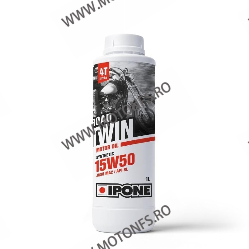 IPONE - ROAD TWIN 15W50 - 1L	The semi-synthetic engine oil for TWIN engines IP-800049 IPONE IPONE 15W-50 60,00 lei 54,00 lei ...
