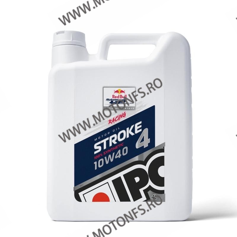 IPONE - STROKE4 RACING 10W40 - 4L The very high performance engine oil for competition, track and off-road IP-800847 IPONE IP...