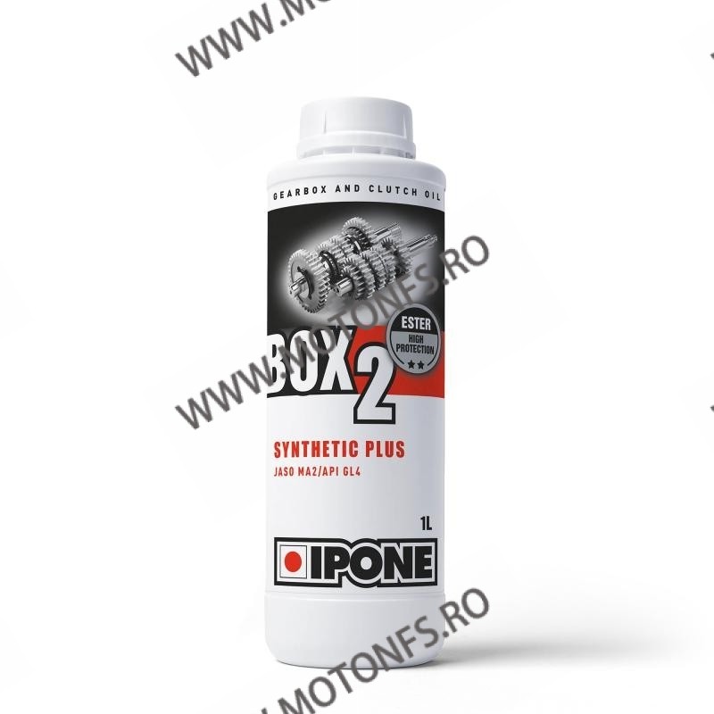 IPONE - BOX2 Gearbox oil 2T - 1L Semi-synthetic gearbox oil for 2-stroke engines with wet clutches IP-800189 IPONE IPONE Ulei... IPONE - BOX2 Gearbox oil 2T - 1L Semi-synthetic gearbox oil for 2-stroke engines with wet clutches IP-800189 IPONE IPONE Ulei...
