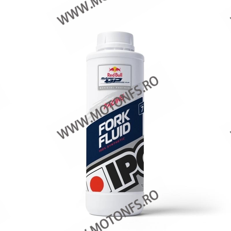 IPONE - FORK OIL RACING [ulei furca] FLUID 7 - 1L	100% synthetic grade 7 competition fork oil IP-800208 IPONE IPONE 7W Uleiur...