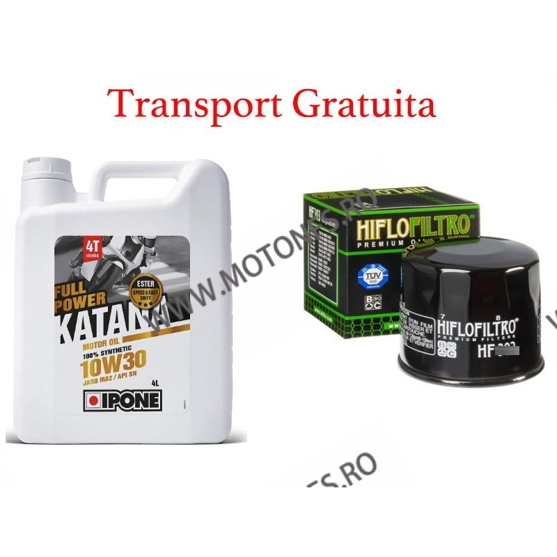 10W30 IPONE Ulei Motor Full Power Katana 100% Synthetic 4L + Hiflo filtru standard Cadou + Tansport Gratuita IP-800633 OFERTA... 10W30 IPONE Ulei Motor Full Power Katana 100% Synthetic 4L + Hiflo filtru standard Cadou + Tansport Gratuita IP-800633 OFERTA...
