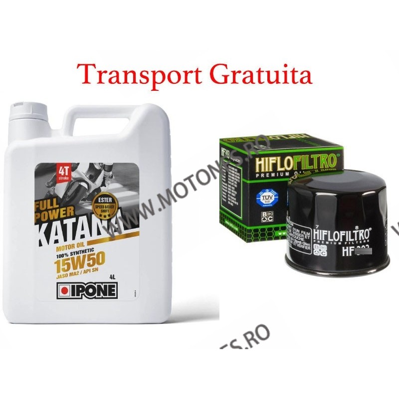 15W50 Ulei motor IPONE FULL POWER KATANA 4L+ Hiflo filtru standard Cadou + Tansport Gratuita IP-800358 Oferta IPONE Oferta Ul...