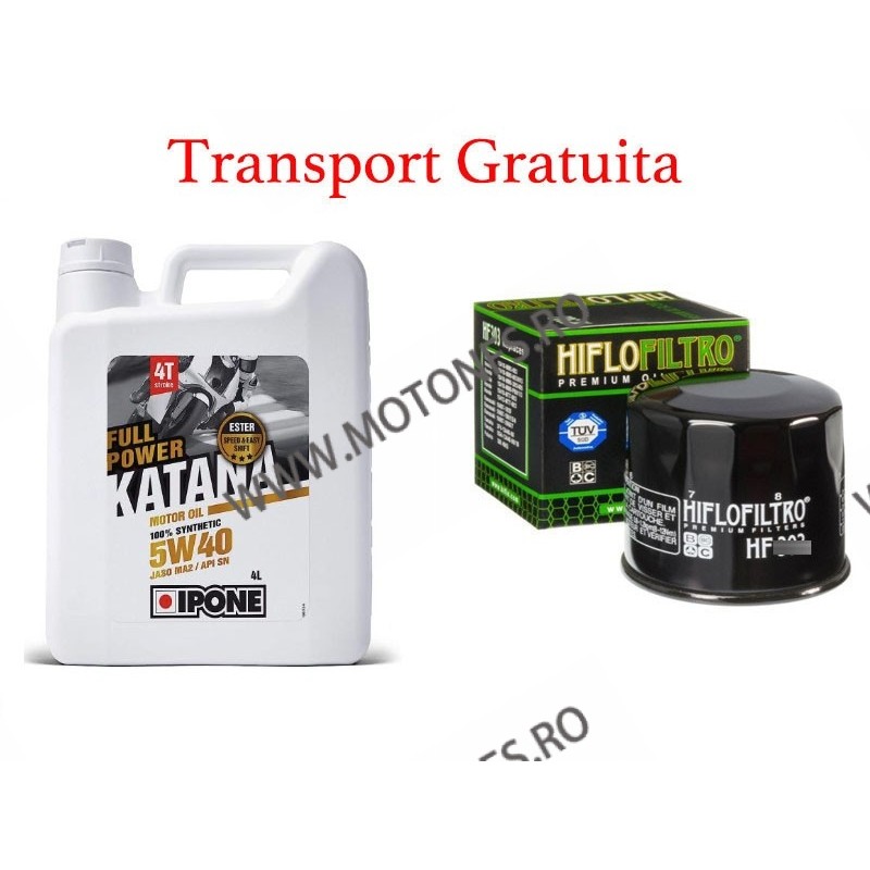 5W40 IPONE Ulei Motor Full Power Katana 100% Synthetic 4L+ Hiflo filtru standard Cadou + Tansport Gratuita IP-800363 OFERTA I... 5W40 IPONE Ulei Motor Full Power Katana 100% Synthetic 4L+ Hiflo filtru standard Cadou + Tansport Gratuita IP-800363 OFERTA I...