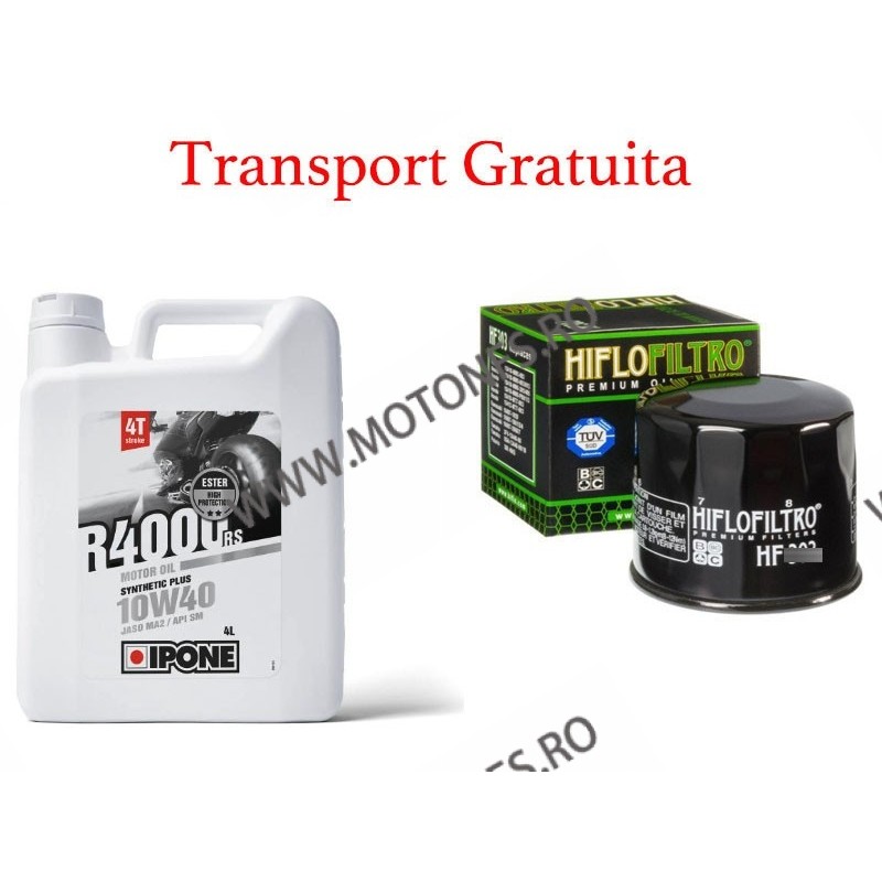 10W40 Ulei De Motor Ipone R4000 Rs Semi Sintetic 4L + Hiflo filtru standard Cadou + Tansport Gratuita IP-800030 OFERTA IPONE ... 10W40 Ulei De Motor Ipone R4000 Rs Semi Sintetic 4L + Hiflo filtru standard Cadou + Tansport Gratuita IP-800030 OFERTA IPONE ...