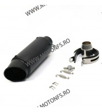 Toba / Tobe 295mm Negru Moto Replica SC PROJECT Cu Adaptor 38MM-51MM Yamaha Kawasa Suzuki Honda Ducati BMW Triumph Aprilia TO...