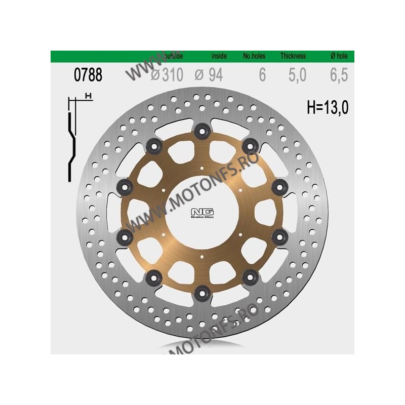 NG - Disc frana NG788001 / NG788 - CBR 1000RR 2004-2005 510-0788 NG BRAKE DISC NG Discuri Frana 864,00 lei 864,00 lei 726,05 ...