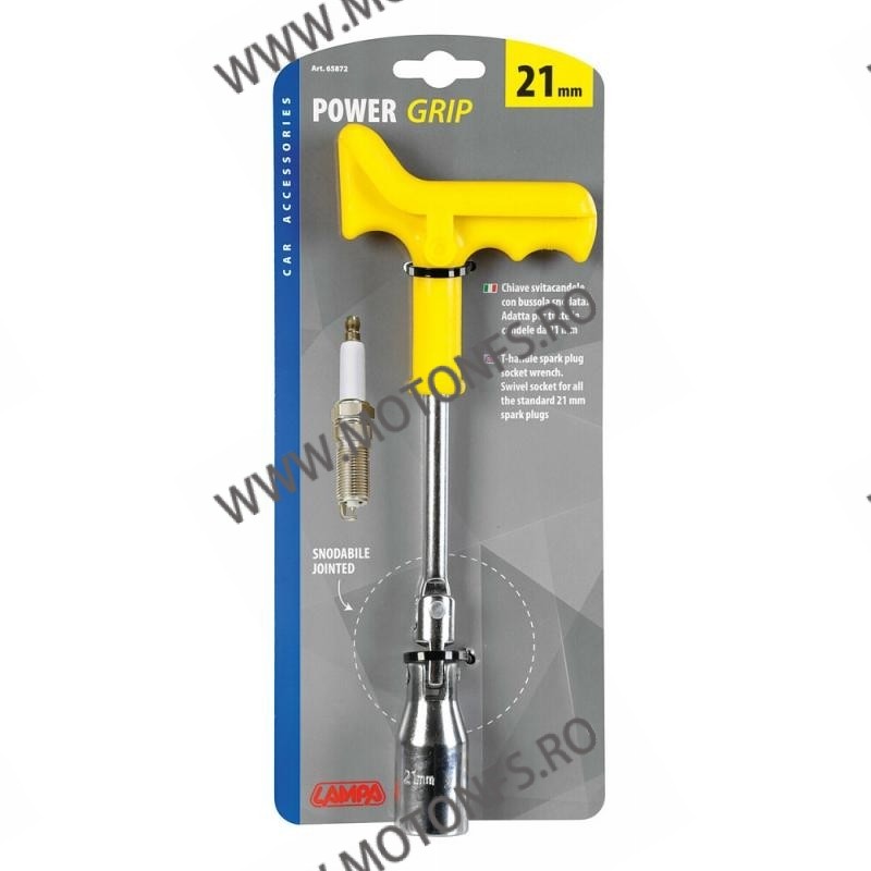 21mm LAMPA - POWER GRIP, cheie bujii flexibila, [nou] LA-65872 Lampa Scule Buji 42,00 lei 37,80 lei 35,29 lei 31,76 lei -10%