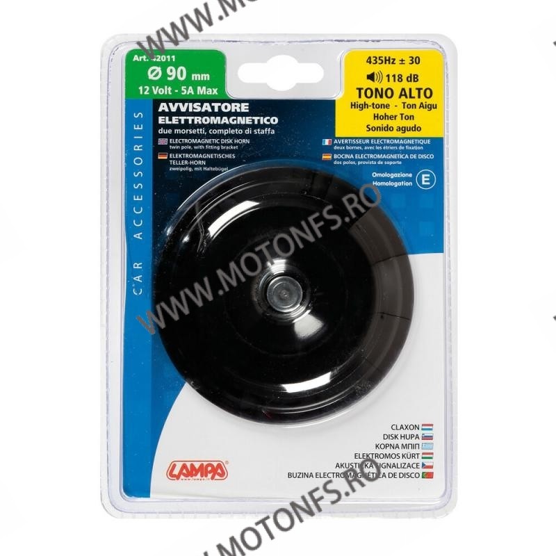 90MM LAMPA - CLAXON ROTUND DIAM, HIGH-TONE LA-42011 Lampa Claxon Moto 50,00 lei 45,00 lei 42,02 lei 37,82 lei -10%