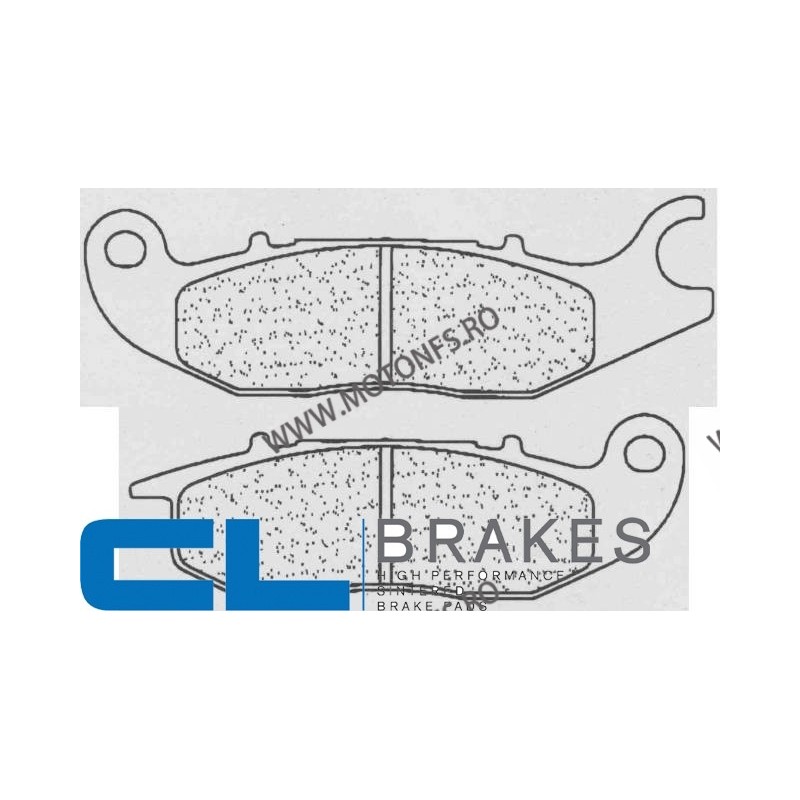Placute de frana fata CL BRAKES 1148 A3+ 111x36,2x7,6 mm / 98,6x33x7,6 mm (W x H x T) 200.1148.A3 / 570-797 CL BRAKES Placute...