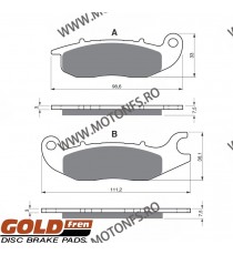 GOLDFREN Placute de frana fata 210 AD 797.A2.10 / 570-797 GOLDFREN Placute Frana GOLDFREN 100,00 lei 90,00 lei 84,03 lei 75,6...