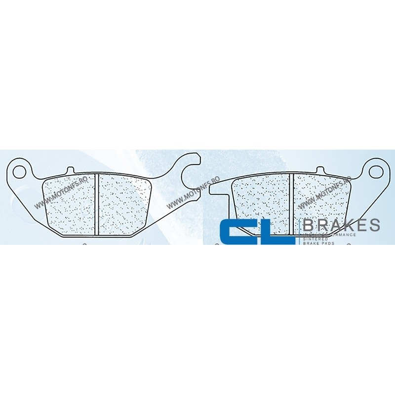 CL BRAKES Placute de frana spate 1067 RX3 107,2x42,7x10 mm / 91,5x40x10 mm (W x H x T) 200.1067.RX	/ 570-784 CL BRAKES Placut...