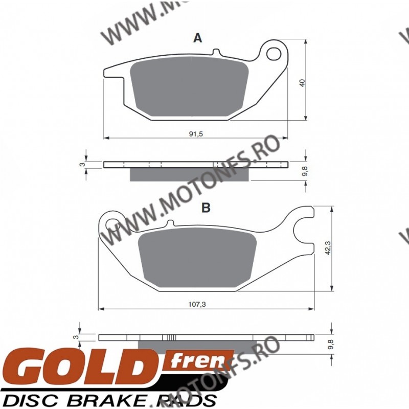 GOLDFREN Placute de frana spate 221 AD 797.A2.21 / 570-784 GOLDFREN Placute Frana GOLDFREN 100,00 lei 90,00 lei 84,03 lei 75,...