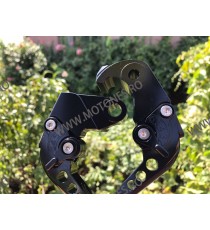 ZX6R/636 ZX10R Z1000 Z750R Z1000 Kawasaki Set Manete Lungi Ambreiaj Frana Classic Negre MLNE-F88/K828  Manete CNC Dedicat Kaw...