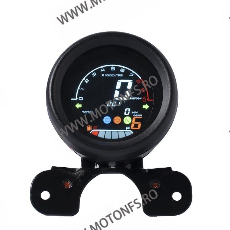 Kilometraj Digital Universal LCD Speedo Meter Digital Odometer 6 Gear Harley Honda Yamaha Suzuki Cafe Racer KDUN09523  Kilome...