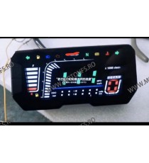 Kilometraj Digital Universal Custom 12V LED LCD Harley Honda Yamaha Suzuki Cafe Racer KDUN5467  Kilometraj Universal 270,00 l...