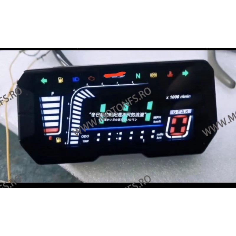 Kilometraj Digital Universal Custom 12V LED LCD Harley Honda Yamaha Suzuki Cafe Racer KDUN5467  Kilometraj Universal 270,00 l...