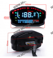 Kilometraj Digital Universal Custom 12V LED LCD Harley Honda Yamaha Suzuki Cafe Racer KDUN6199  Kilometraj Universal 249,00 l...