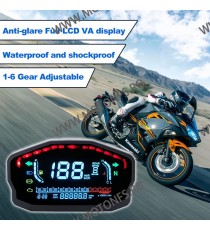 Kilometraj Digital Universal Custom 12V LED LCD Harley Honda Yamaha Suzuki Cafe Racer KDUN6199  Kilometraj Universal 249,00 l...