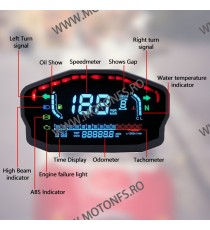 Kilometraj Digital Universal Custom 12V LED LCD Harley Honda Yamaha Suzuki Cafe Racer KDUN6199  Kilometraj Universal 249,00 l...