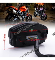 Kilometraj Digital Universal Custom 12V LED LCD Harley Honda Yamaha Suzuki Cafe Racer KDUN6199  Kilometraj Universal 249,00 l...