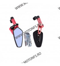 Set 2 Buc Oglinzi Geam Albastru Adjustable CNC Universale Moto Honda Kawasaki Yamaha Suzuki BMW Ducati Aprilia Triumph KTM M-...