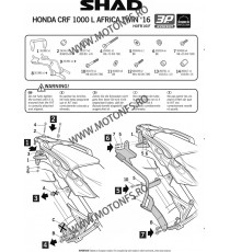 Kit de prindere cutii laterale SH36 3P System SHAD H0FR16IF 130.H0FR16IF SHAD Kit De Prindere Cutii Laterale 3P System SHAD 8...