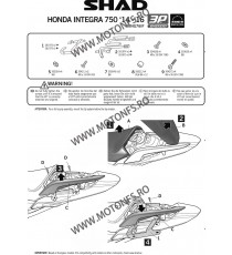 Kit de prindere cutii laterale SH36 3P System SHAD H0NG76IF 130.H0NG76IF SHAD Kit De Prindere Cutii Laterale 3P System SHAD 6...